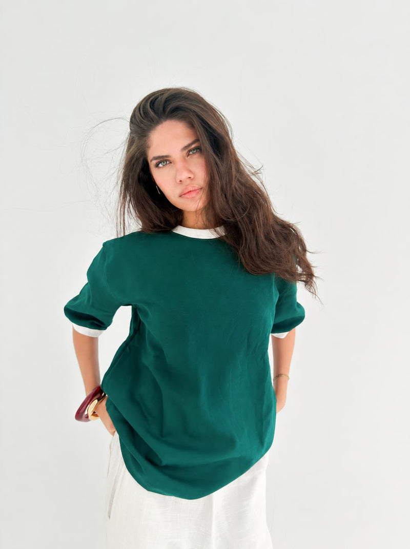Originz Green Ringer T-shirt