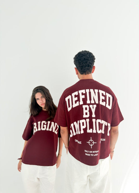 Originz Burgandy Sign T-Shirt