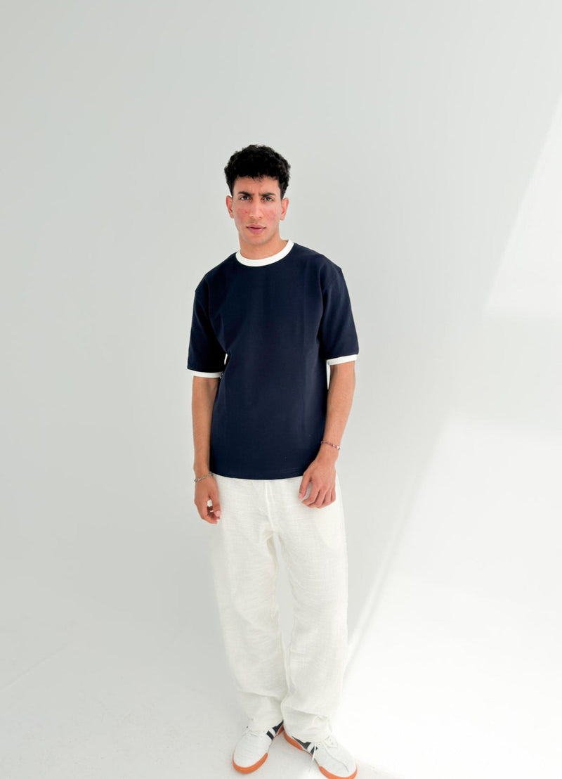 Originz Navy Ringer T-shirt