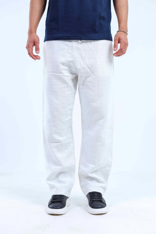 Originz White Linen Pants