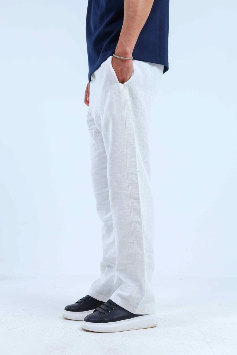 Originz White Linen Pants