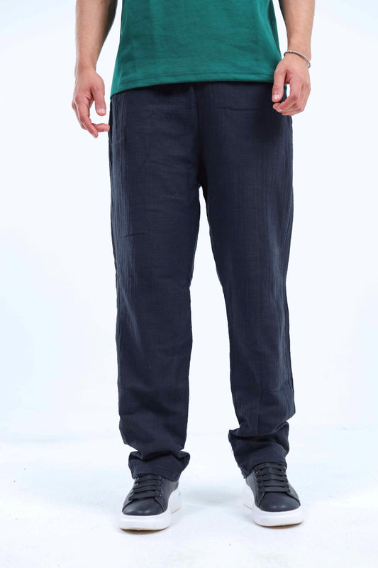 Originz Black Linen Pants